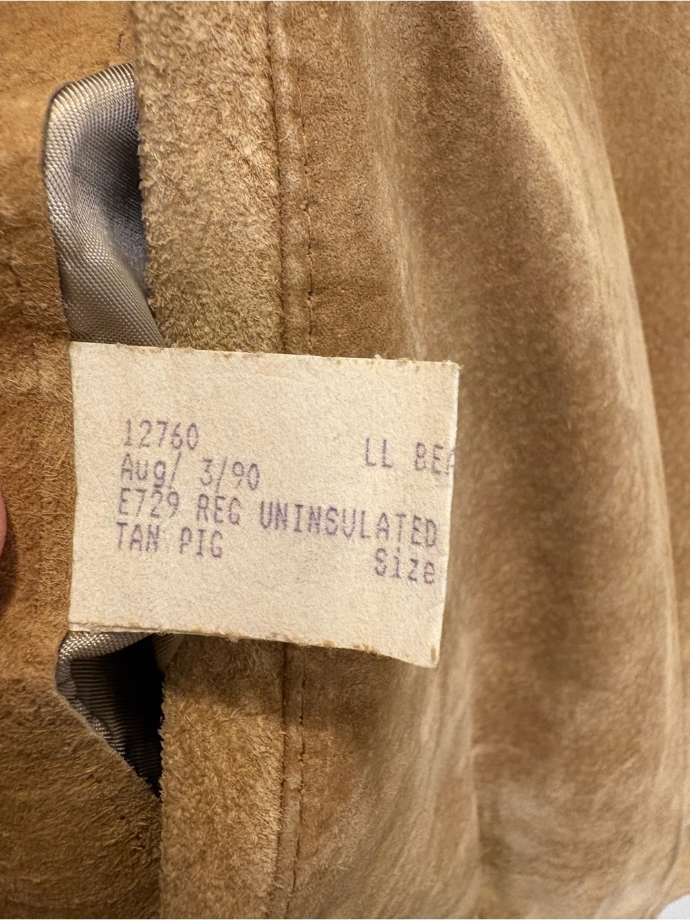 Vintage L.L. Bean Suede Bomber Jacket - Picture 11 of 13